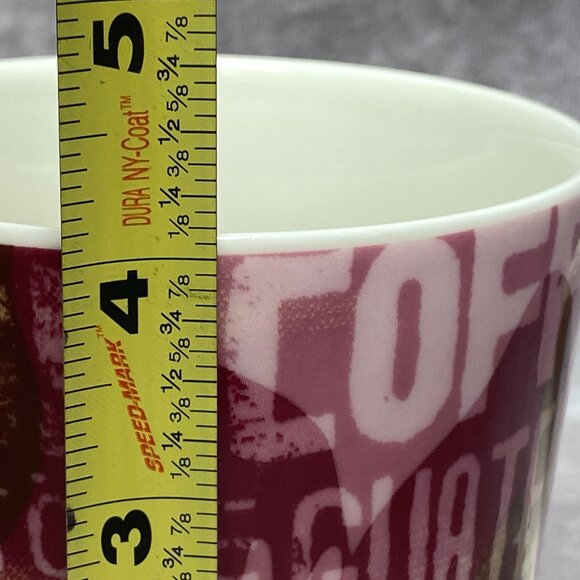 Starbucks 2006 Coffee Mug Pink Product Guatemala 1989-1999 Design Holds 16oz - Picture 9 of 10